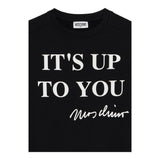 Moschino Felpa Chiusa Girocollo Tinta Unita per Bambino HDF06B NERO MOSCHINO 