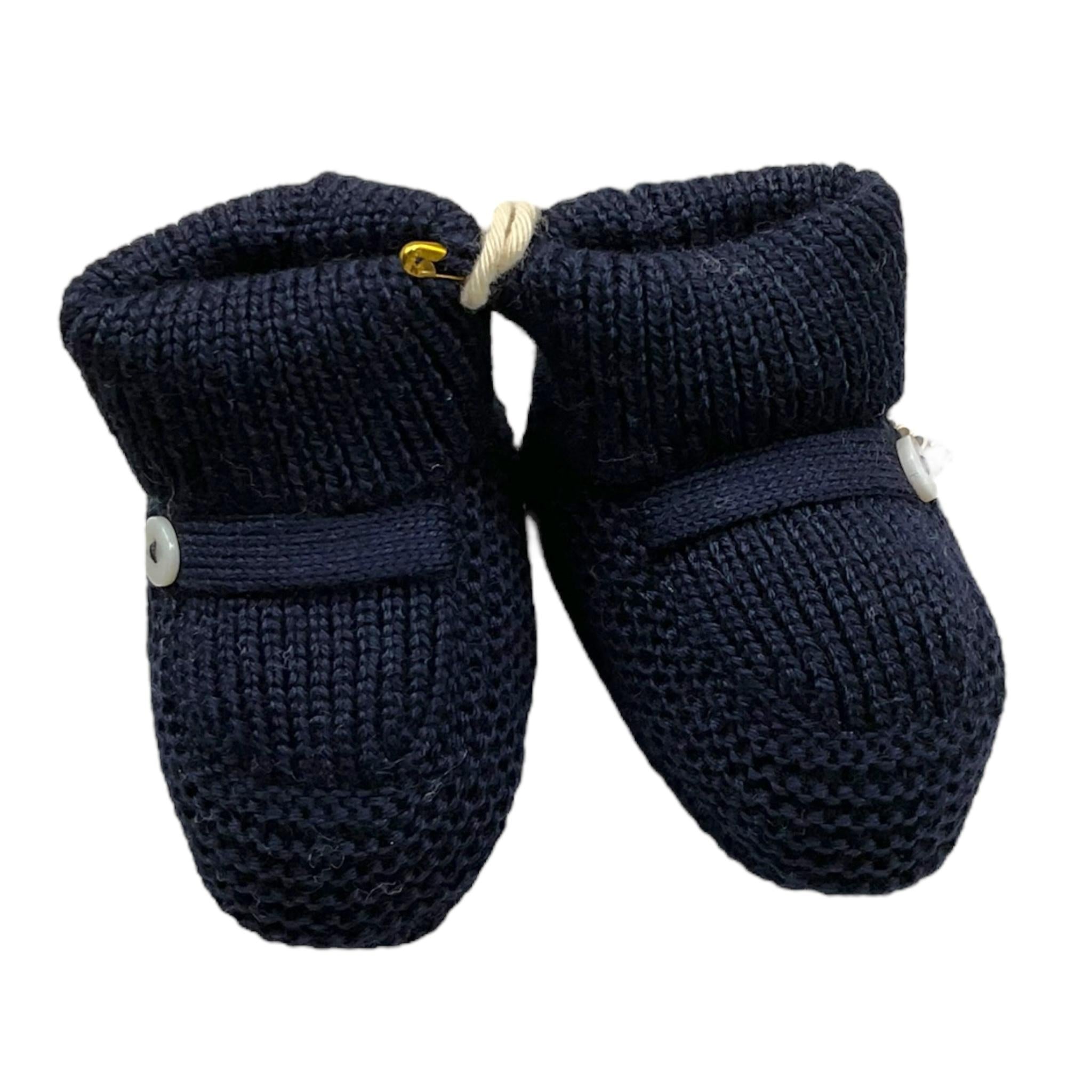 LITTLE BEAR babbucce tinta unita Blu per Neonato 9132 BLU LITTLE BEAR 