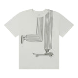 Stella Mccartney T-Shirt Girocollo Tinta Unita con Stampa per Bambino TW8Q81 BIANCO STELLA McCARTNEY 