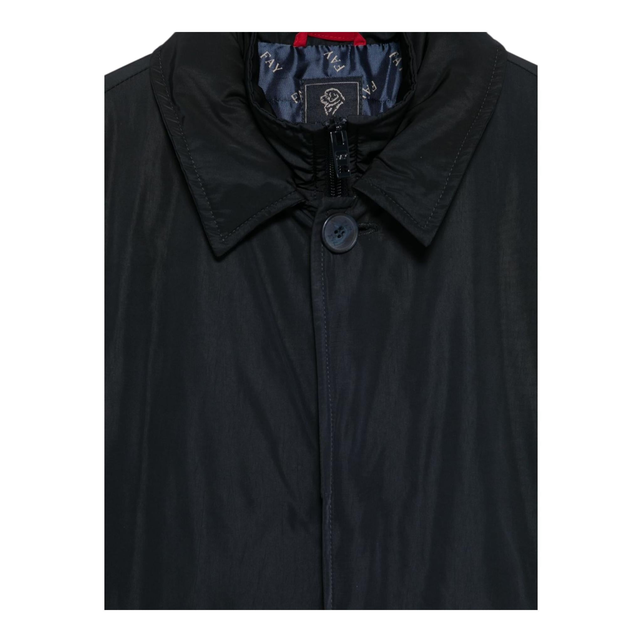 FAY giubbino tinta unita con zip e logo Blu per Bambino FV2Q47 BLU FAY 