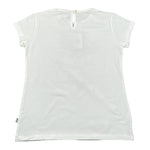 Magil T-Shirt Girocollo tinta unita con Stampe Bianco per Bambina FN26167 BIANCO MAGIL 