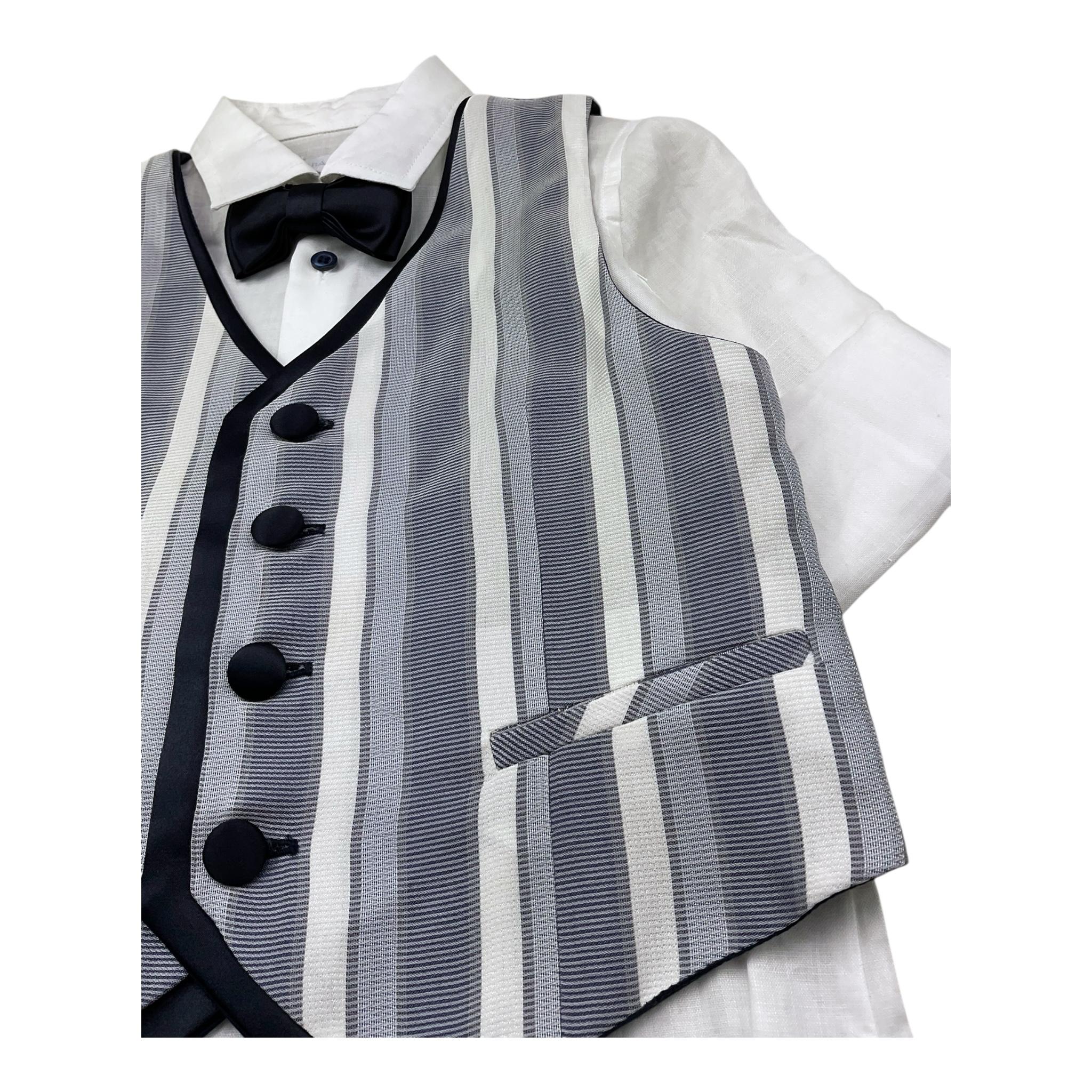 Baby A. Completo 4 Pezzi Bermuda-Camicia-Papillions-Gilet per Neonato A2804N AZZURRO BABY A. 