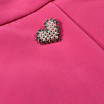Fun & Fun Short Tinta Unita con Girovita Regolabile per Neonata FNCBSO16403N ROSA FUN & FUN 