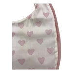 LA STUPENDERIA bavetta tinta unita con fantasia cuori Bianco/rosa per Neonata TBBV20 BAINCO/ROSA LA STUPENDERIA 