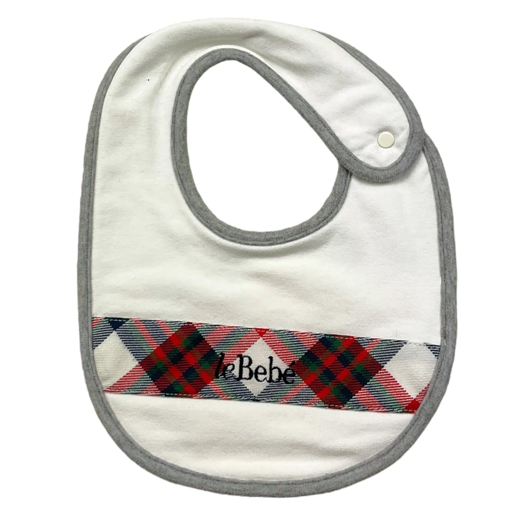 LE BEBE' bavetta tinta unita con fantasia Bianco per Neonato LBB3773 BIANCO LE BEBE' 