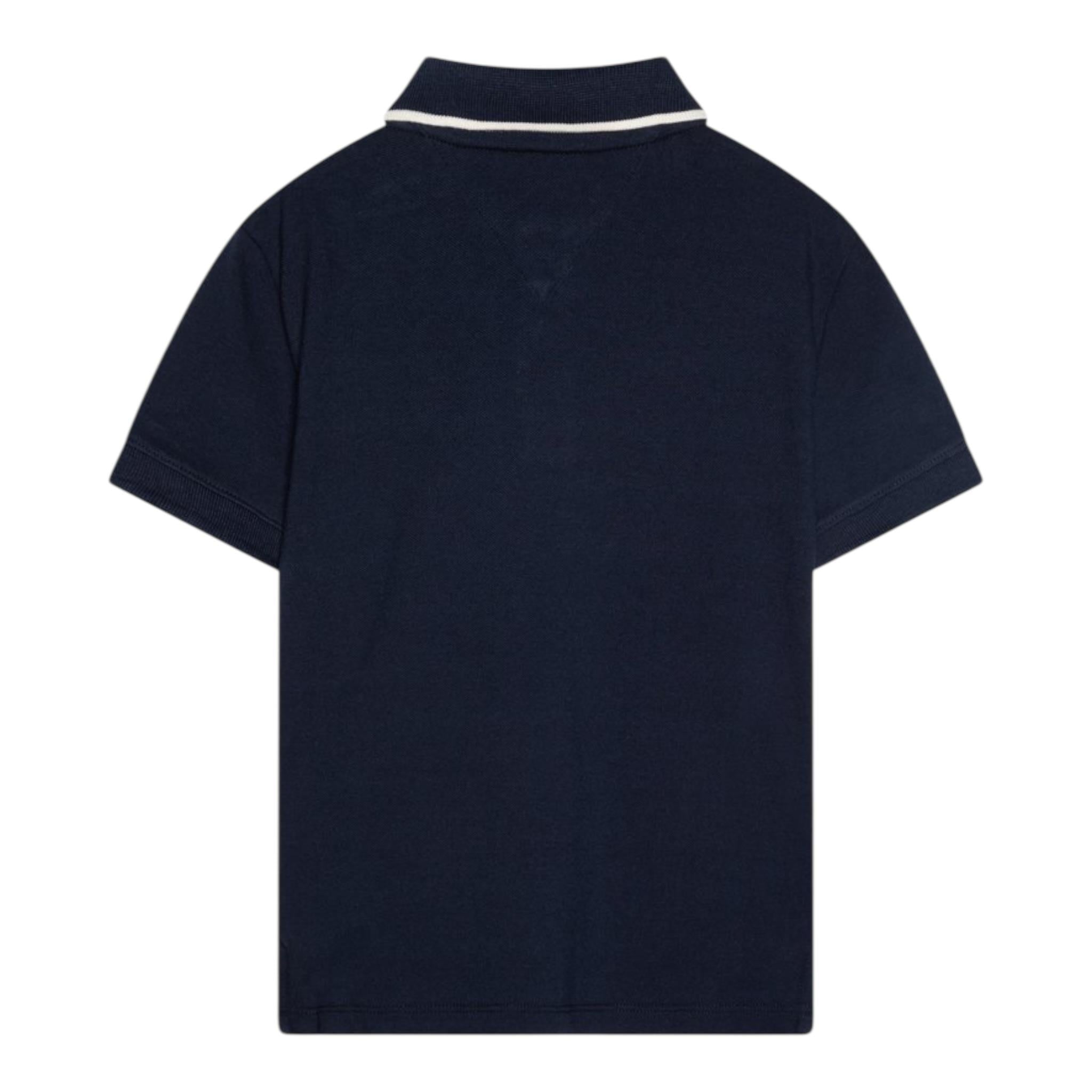 Tommy Hilfiger Polo Mezza Manica con Ricamo Logo per Bambino KB0KB09524 BLU TOMMY HILFIGER 