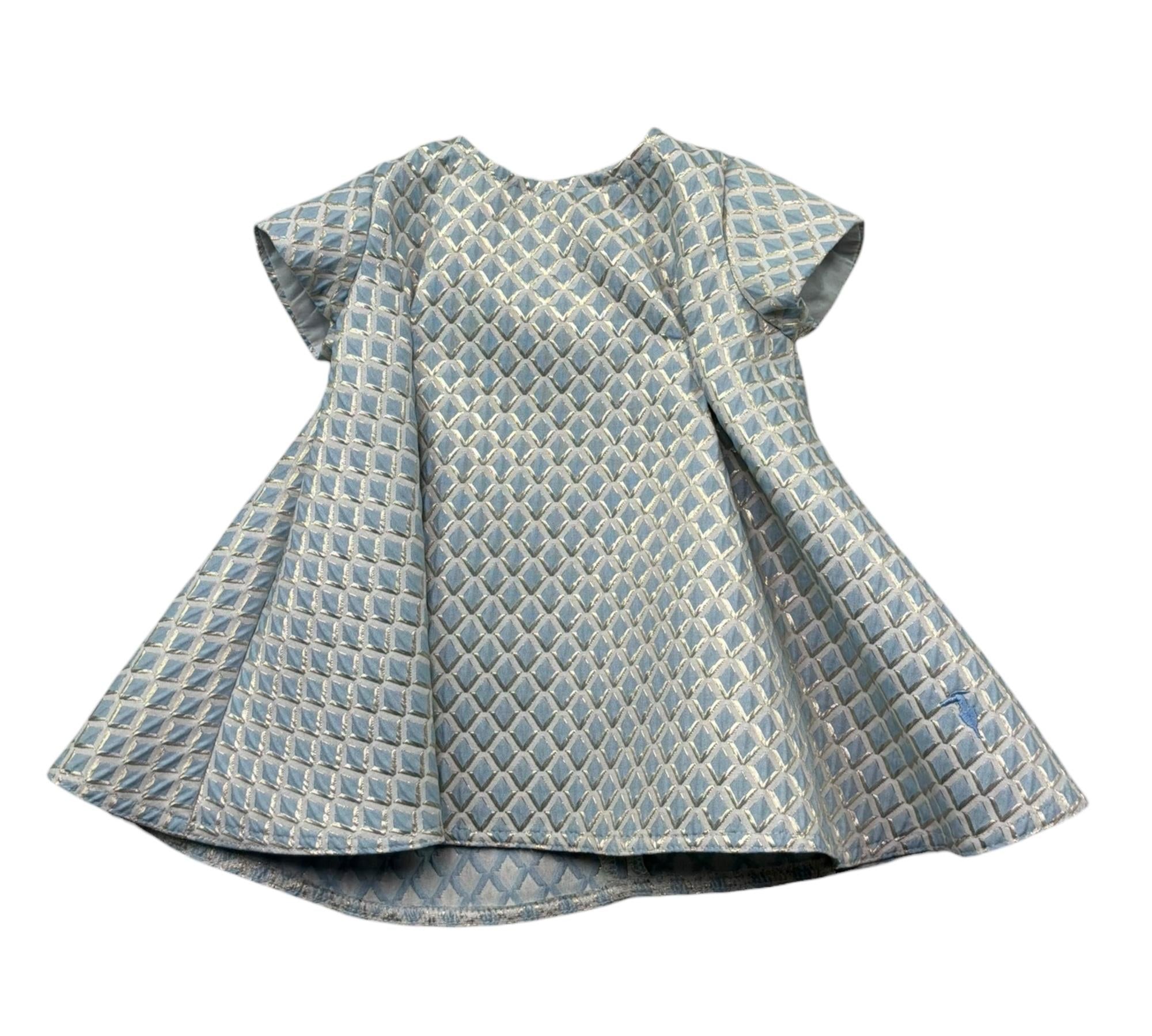 Trussardi Abito Mezza Manica Stampa Fantasia per Neonata TIP26150VE AZZURRO TRUSSARDI 