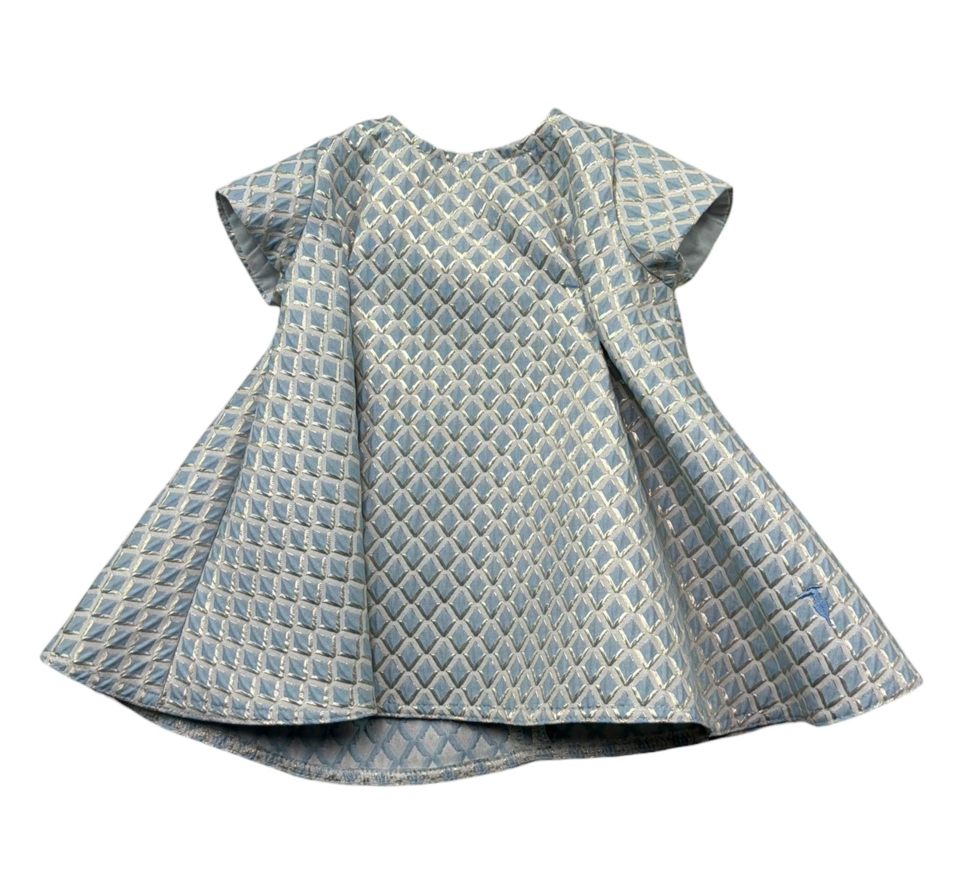 Trussardi Abito Mezza Manica Stampa Fantasia per Neonata TIP26150VE AZZURRO TRUSSARDI 