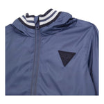 Guess Giubbino Tinta Unita con Zip E Cappuccio per Neonato N5RL11WCFM0 BLU GUESS 