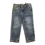 Iceberg Jeans Tinta Unita con Girovita Regolabile per Neonato PTICE4313BN BLU ICEBERG 