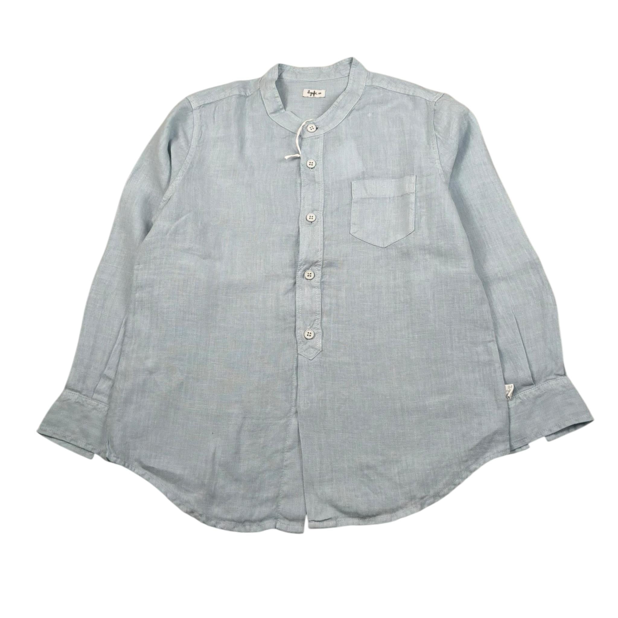 Il Gufo Camicia Manica Lunga Tinta Unita per Bambino P24CL016L6006 AZZURRO IL GUFO 