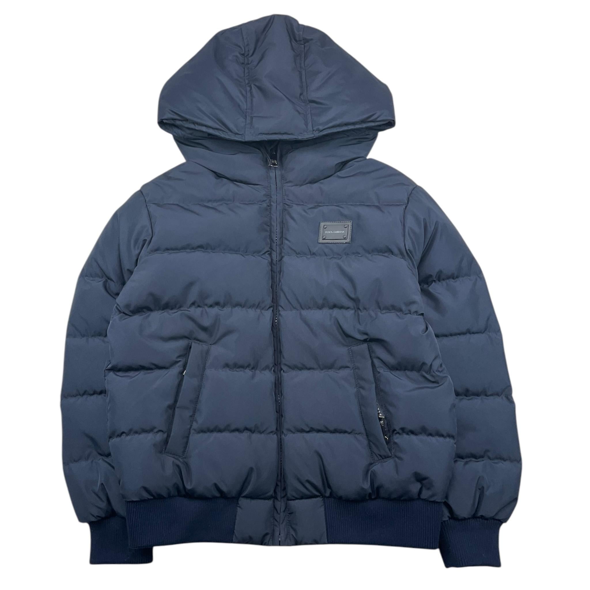 DOLCE & GABBANA giubbino tinta unita con cappuccio Blu per Bambino L4JBS8 BLU DOLCE & GABBANA 