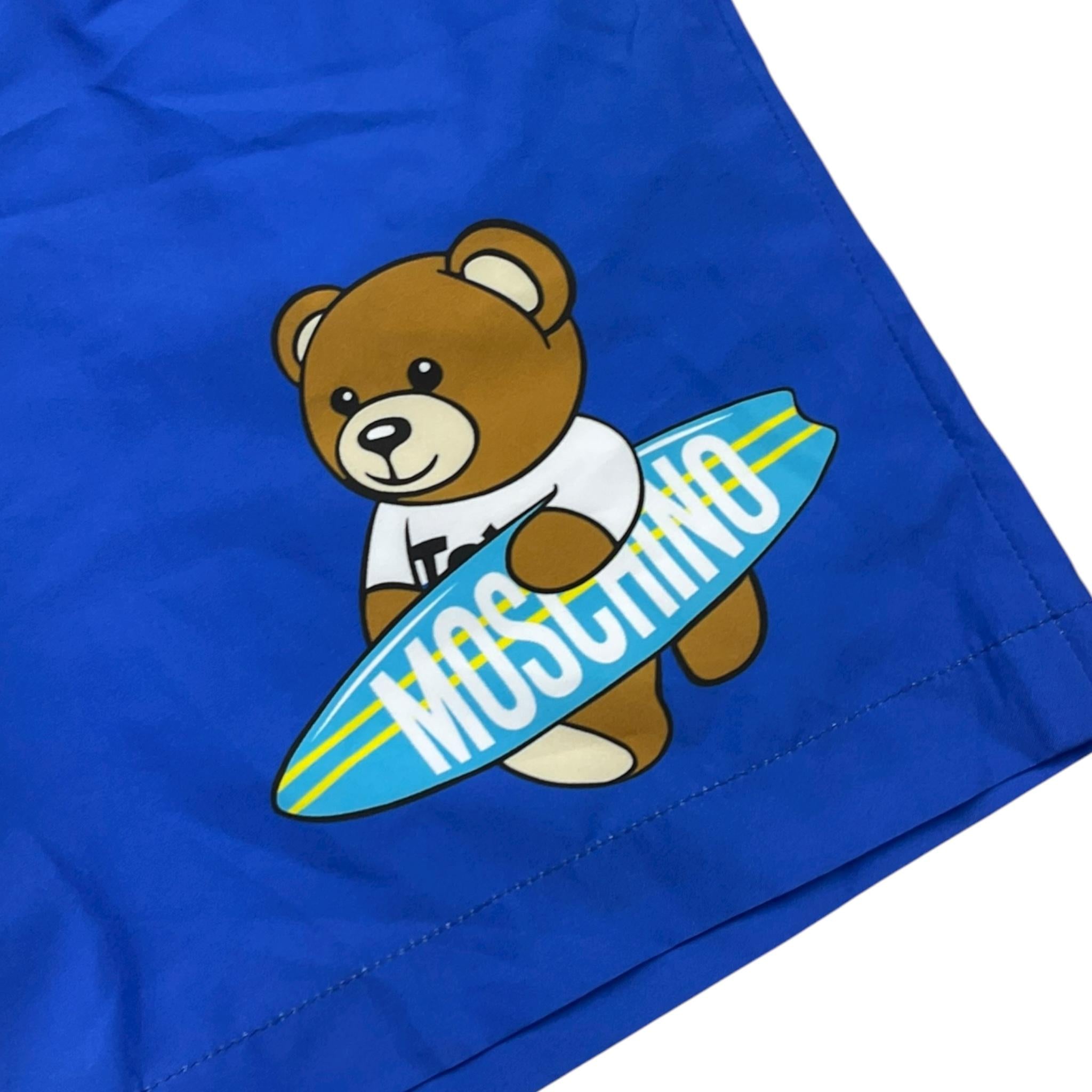 Moschino Costume Modello Boxer Tinta Unita per Bambino HOL01DLKQ02 COBALTO MOSCHINO 