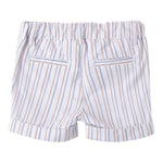 Minibanda Bermuda Tinta Unita con Fantasia A Righe per Neonato 3B620 BIANCO MINIBANDA 