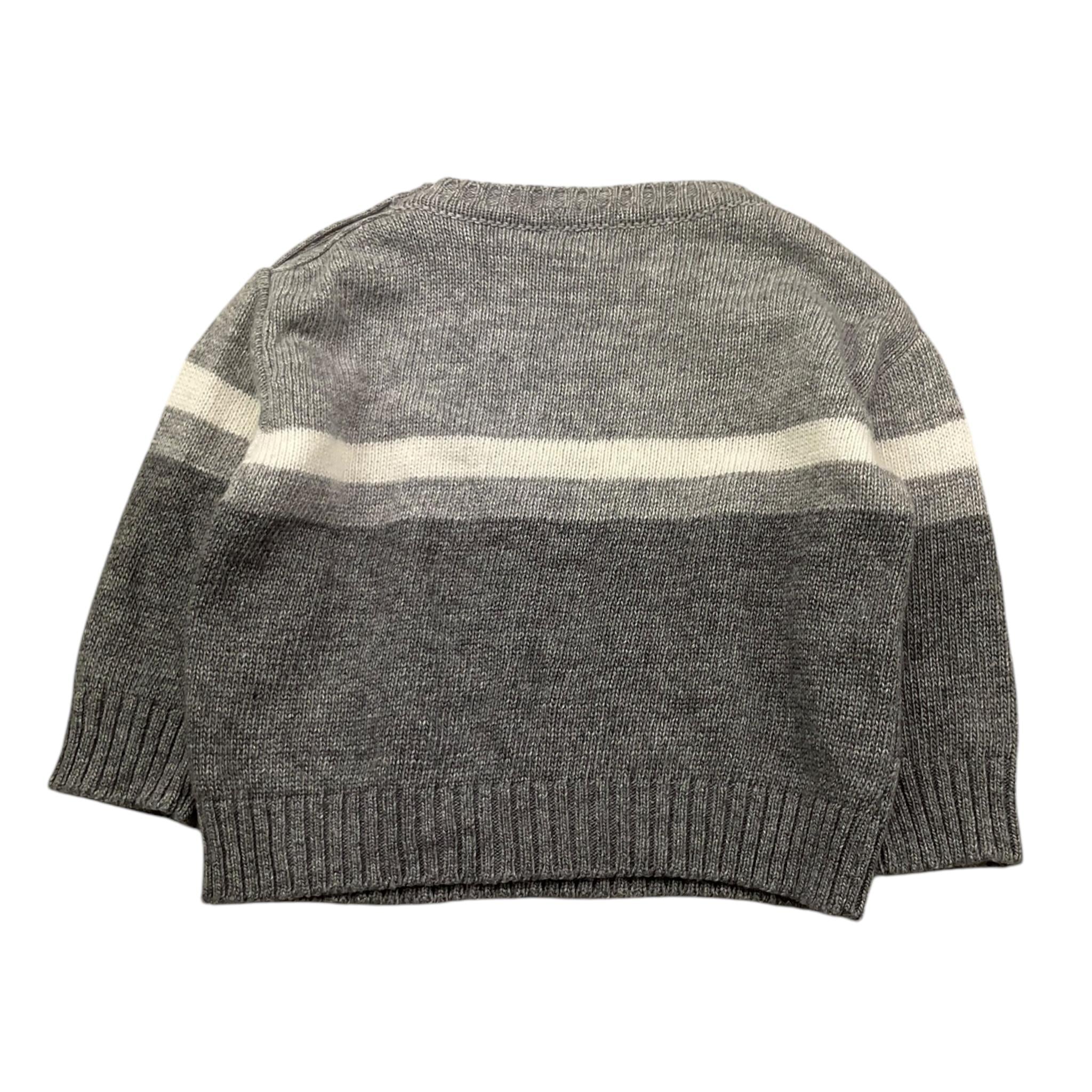 LE BEBE' maglia girocollo bicolore con fantasia a righe Grigio per Neonato LBB5148 GRIGIO LE BEBE' 