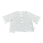 Petit Indi Polo Mezza Manica Girocollo Tinta Unita  per Bambino SS25BK7120X BIANCO PETIT INDI 