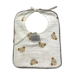 MARLU' bavetta tinta unita con stampa Bianco per Neonato IB52BAV BIANCO MARLU' 