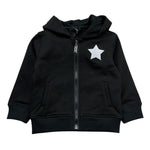 John Richmond Felpa con Zip E Cappuccio Tinta Unita per Neonata RIP26129FE NERO JOHN RICHMOND 