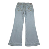 Kaos Jeans Tinta Unita Modello A Zampa per Bambina KS132 AZZURRO KAOS 