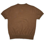 Paolo Pecora T-Shirt Tinta Unita Girocollo per Bambino PP4272 MARRONE PAOLO PECORA 