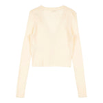 GUESS cardigan tinta unita scollo a v Avorio per Bambina J2YR06Z2V42 AVORIO GUESS 