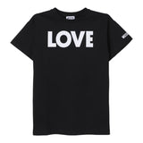 MOSCHINO t-shirt girocollo tinta unita con stampa Nero per Bambina HDM06HXX NERO MOSCHINO 