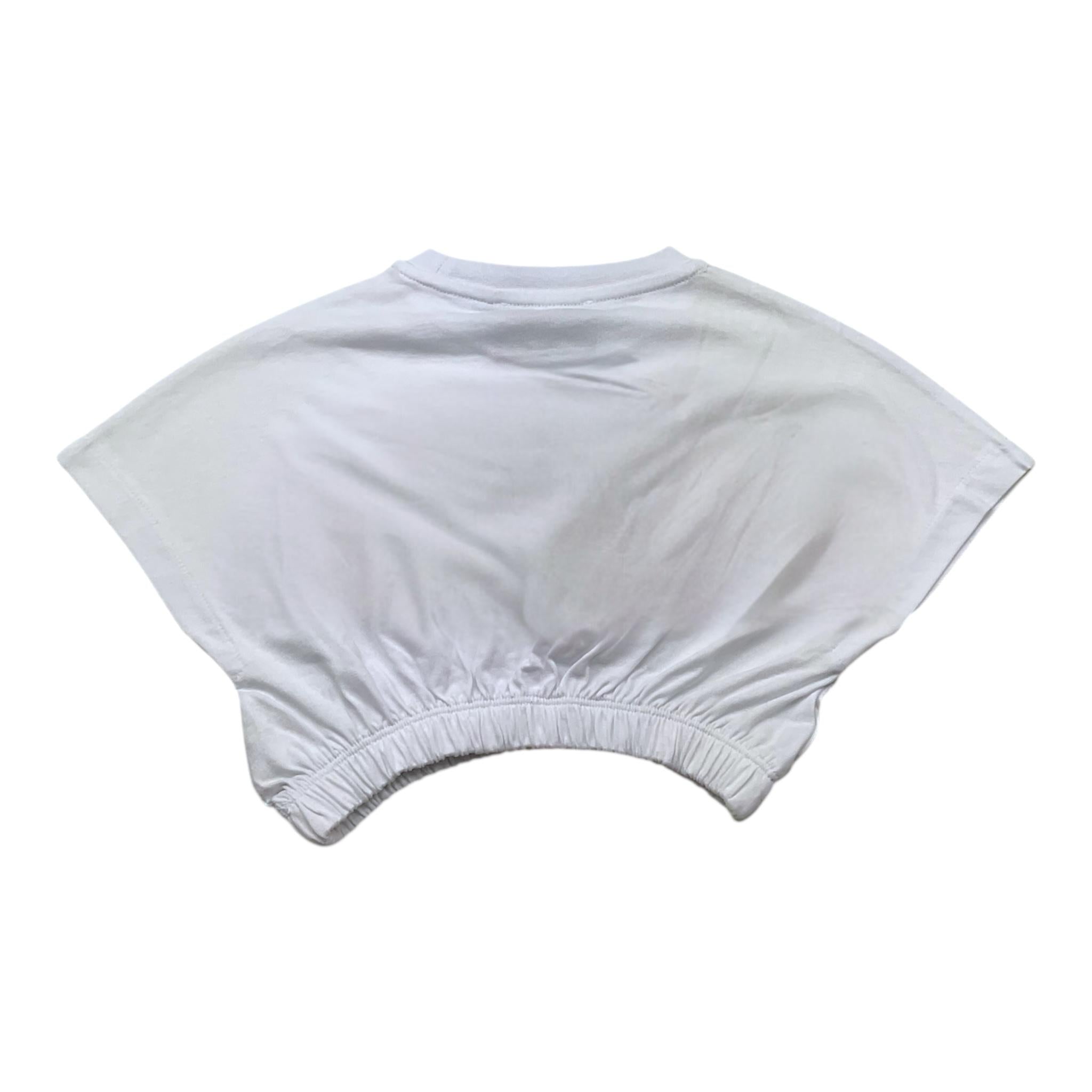 Iceberg T-Shirt Girocollo Tinta Unita con Stampa per Bambina TSICE5159J BIANCO ICEBERG 