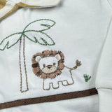 Marlu' Tutina Tinta Unita con Stampa per Neonato EL5014BIS BIANCO MARLU' 