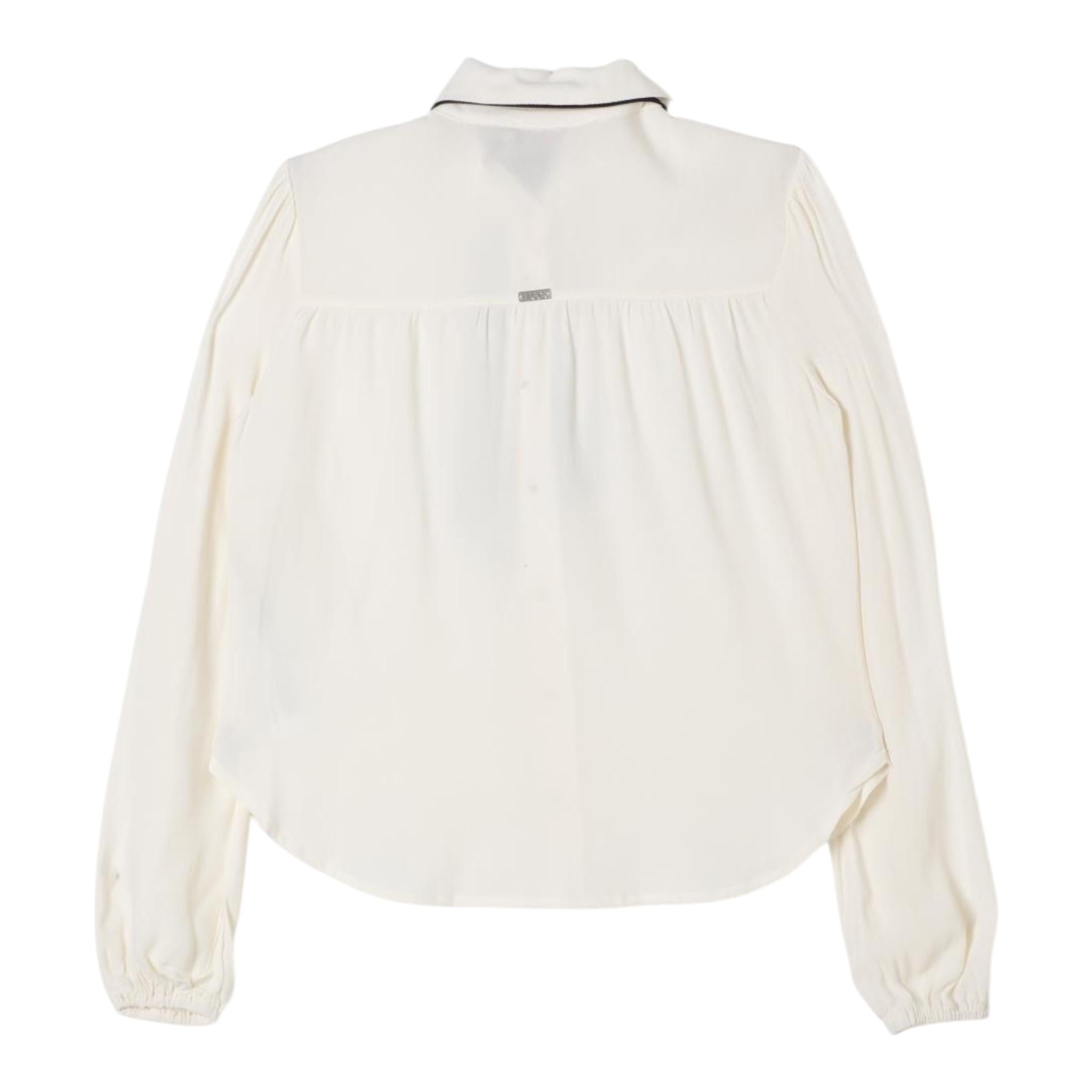 LIU JO camicia tinta unita con cravatta Panna per Bambina GF4065TS868 PANNA LIU JO 