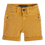 Guess Bermuda Tinta Unita con Girovita Regolabile per Neonato N1RD03WE620N GIALLO GUESS 