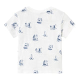 Mayoral T-Shirt Tinta Unita con Stampa per Neonato 1058 BIANCO MAYORAL 