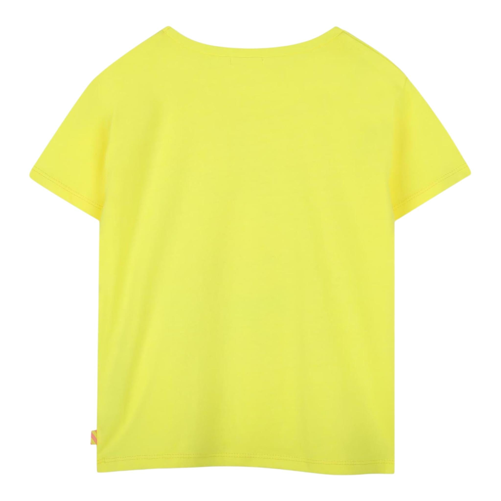 Billieblush T-Shirt Tinta Unita con Brillantini per Neonata U20924N GIALLO BillIEBLUSH 