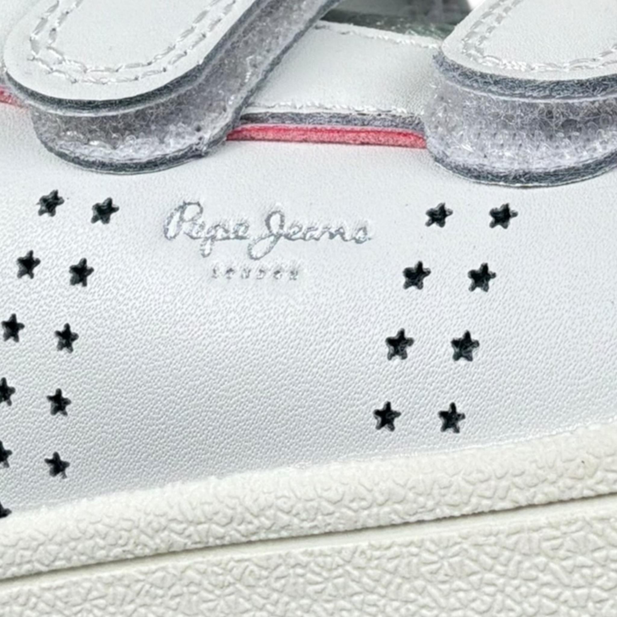 Pepe Feamo Sneakers Tinta Unita con Strappi per Bambina PGS30601 BIANCO PEPE FEAMO 