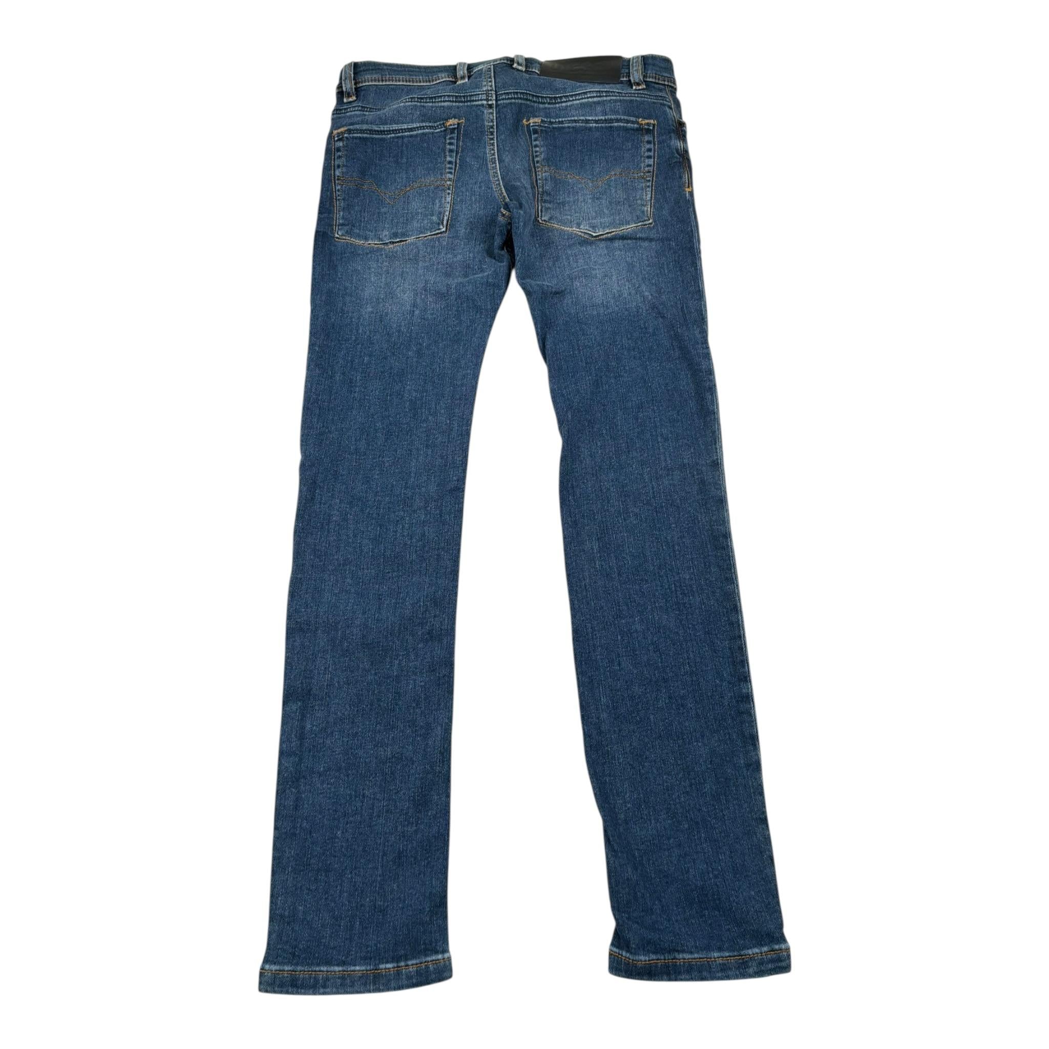 Diesel Jeans Tinta Unita con Girovita Regolabile per Bambino J000509 BLU DIESEL 