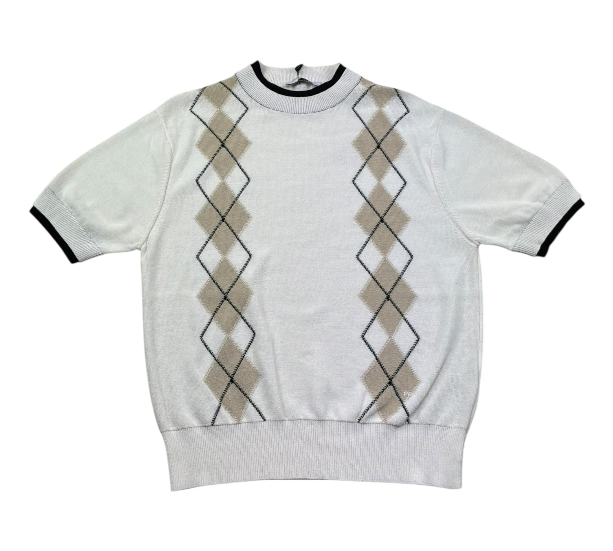 Paolo Pecora T-Shirt Girocollo Tinta Unita con Ricami In Maglia per Bambino PP4284 BIANCO PAOLO PECORA 