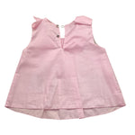 Loredana Camicia Tinta Unita Giromanica con Fiocco per Bambina P0101179 ROSA LOREDANA 