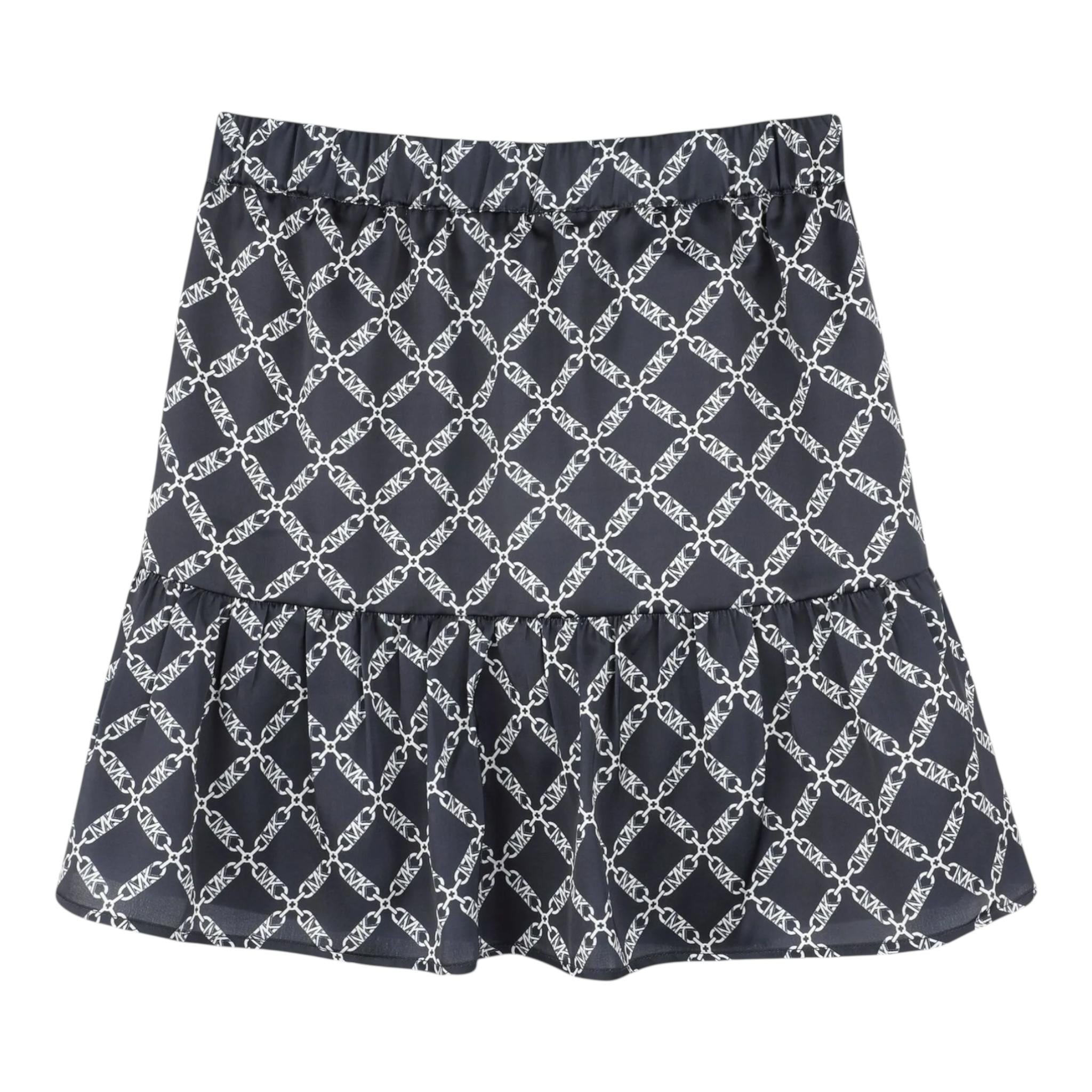 Michael Kors Gonna Tinta Unita con Stampe Logo per Bambina R30339 BLU MICHAEL KORS 