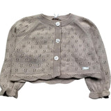 Le Bebe Coprispalle Tinta Unita con Traforato per Neonata LBG6269 BEIGE LE BEBE 
