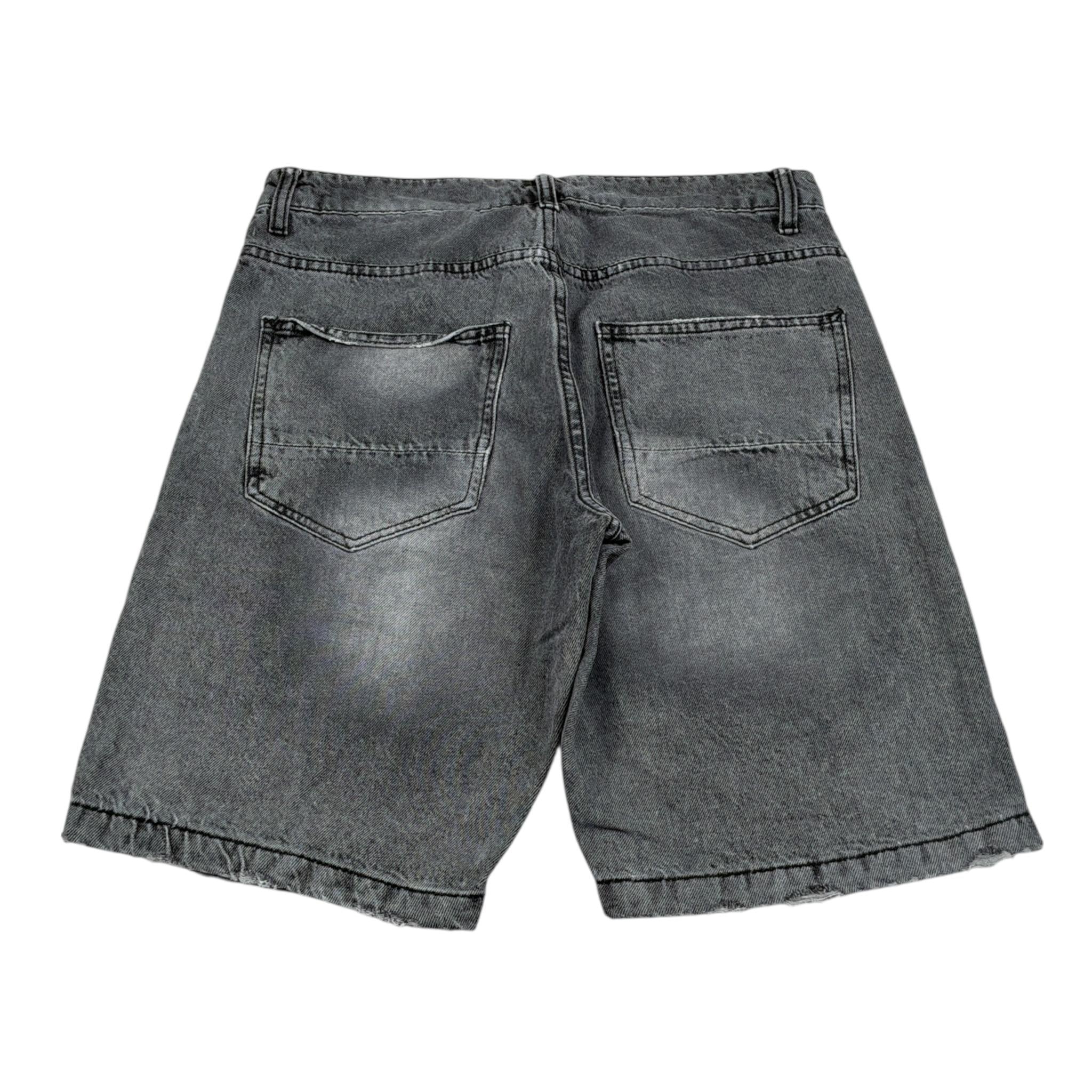 Colors Bermuda tinta unita In Denim Nero per Bambino ROROOR NERO COLORS 