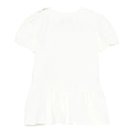 Moschino Abito Tinta Unita con Stampa per Bambina MDV0C7J BIANCO MOSCHINO 
