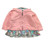 MOUSSE felpa tinta unita con zip e cappuccio Rosa per Bambina HKZR361P ROSA MOUSSE 