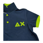 Sun68 Polo Mezza Manica Tinta Unita con Logo per Neonato A32320 BLU SUN68 