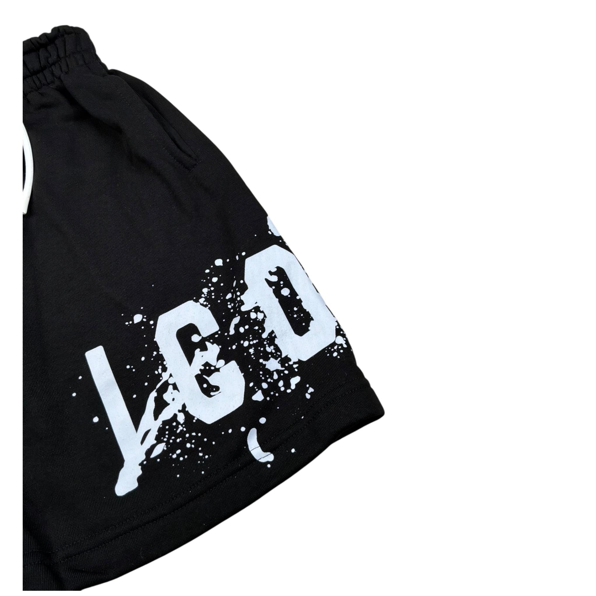 Icon Bermuda Tinta Unita con Stampa per Bambino IBSH00523X NERO ICON 