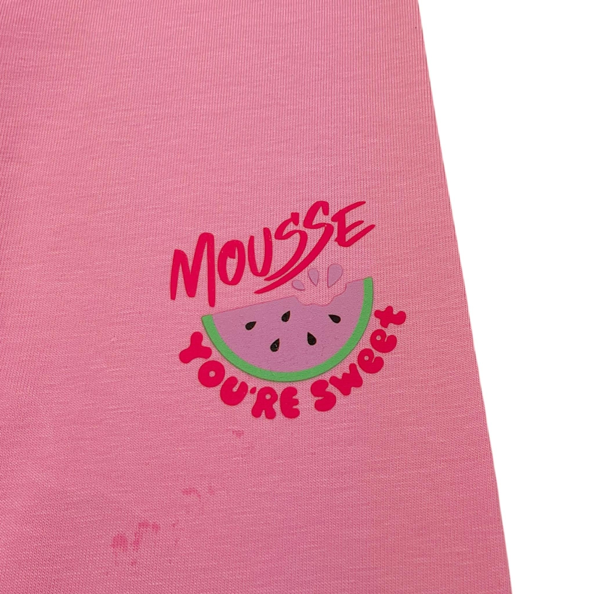 Mousse Leggins Tinta Unita con Stampa per Neonata SKL377PN ROSA MOUSSE 