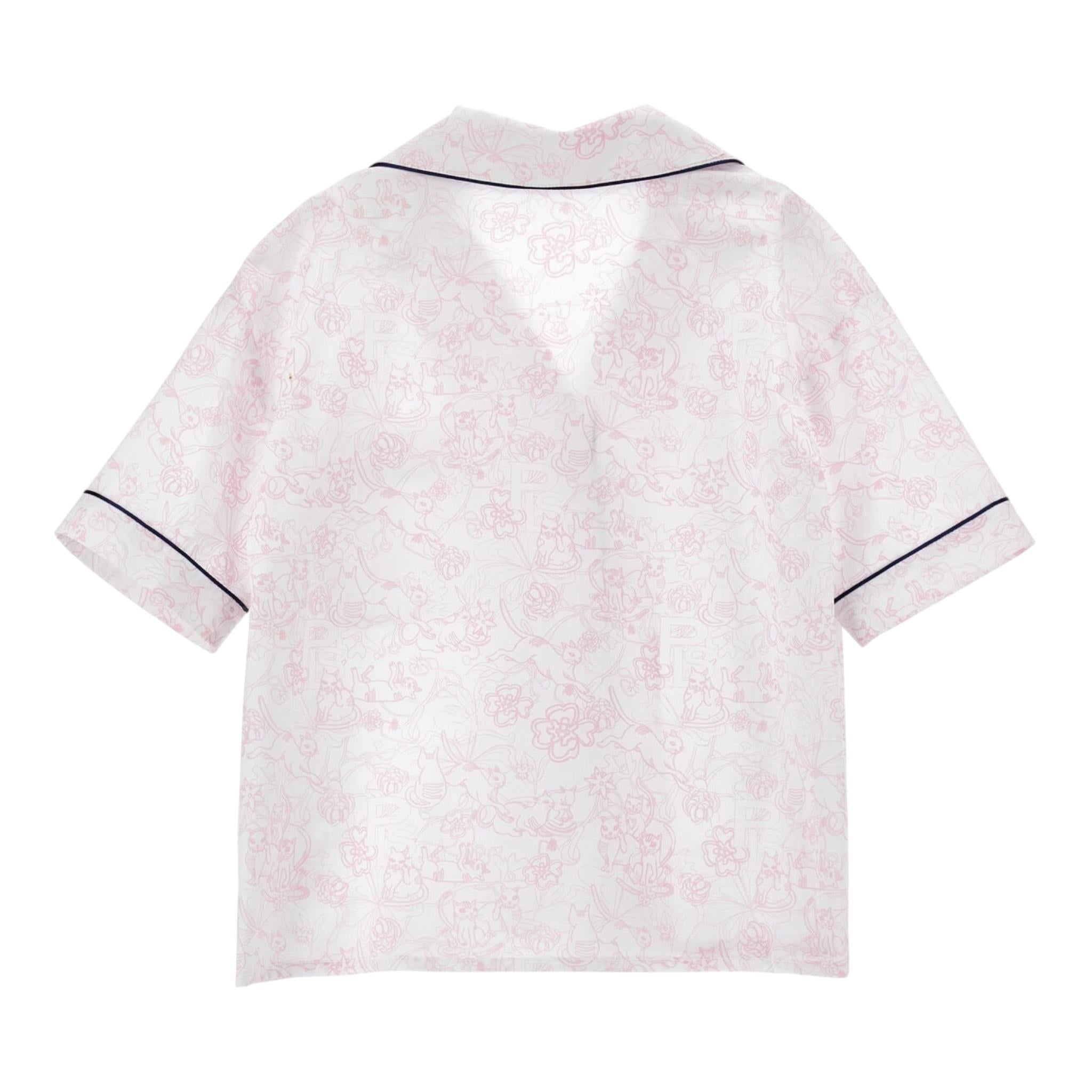 Philosophy Camicia Tinta Unita Mezza Manica con Stampa per Bambina I1E301 ROSA PHILOSOPHY 