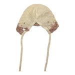 PAZ RODRIGUEZ cappello tinta unita con ricami Panna per Neonata 011120515 PANNA PAZ RODRIGUEZ 