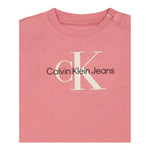 Calvin Klein Shirt Girocollo Tinta Unita con Stampa per Bambina INO0005 ROSA CALVIN KLEIN 