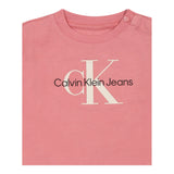 Calvin Klein Shirt Girocollo Tinta Unita con Stampa per Bambina INO0005 ROSA CALVIN KLEIN 