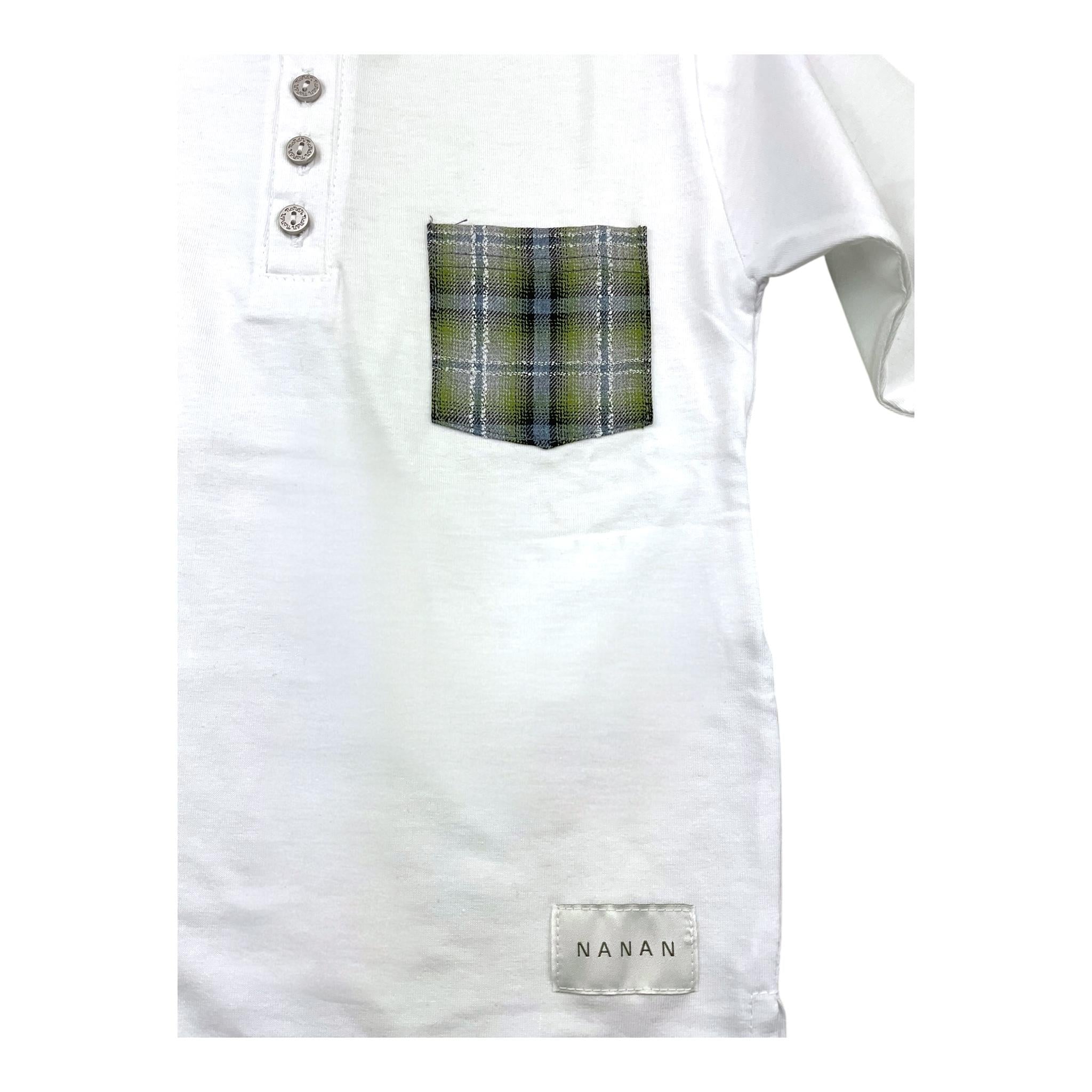 NANAN shirt con bottoni tinta unita con taschino Bianco per Neonato I2427712B BIANCO NANAN 