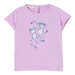 Alice Pi T-Shirt Girocollo Tinta Unita con Logo per Neonata HA5063X LILLA ALICE PI 